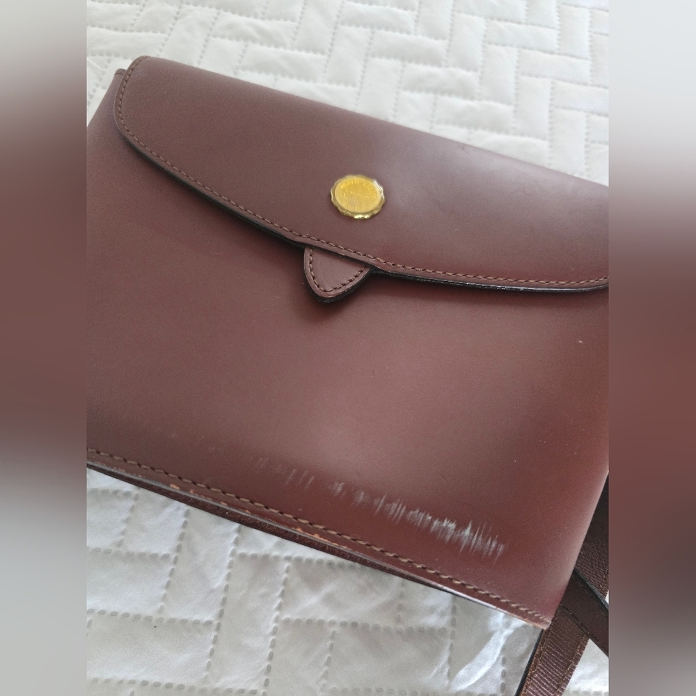 Marie Claire Vintage Crossbody Bag - maroon bordeaux leather - Picture 4 of 10